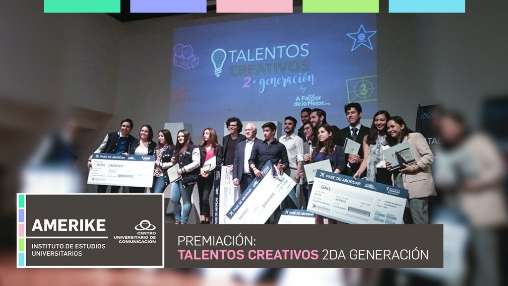 Premiación Talentos Creativos 2da Generación